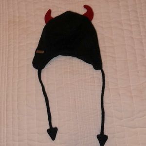 Knit Devil Horns Beanie